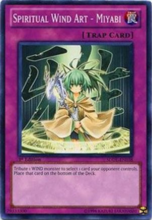 Spiritual Wind Art - Miyabi (SDDL-EN038) - Structure Deck: Dragunity Legion 1st Edition