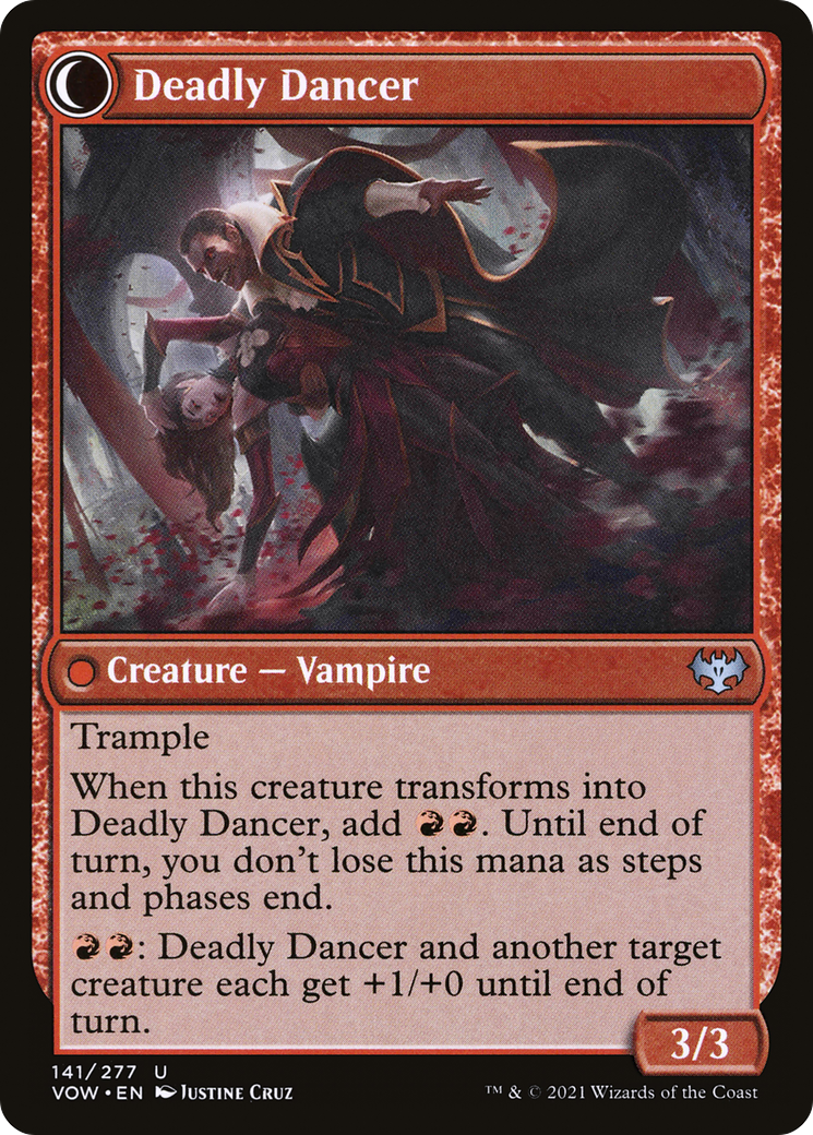 Alluring Suitor // Deadly Dancer (VOW-141) - Innistrad: Crimson Vow: (Double Faced Transform)