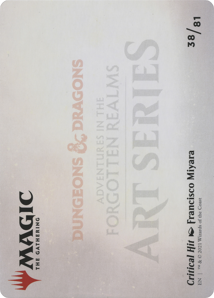 Critical Hit // Critical Hit (AAFR-038) - Adventures in the Forgotten Realms Art Series (Borderless) Foil