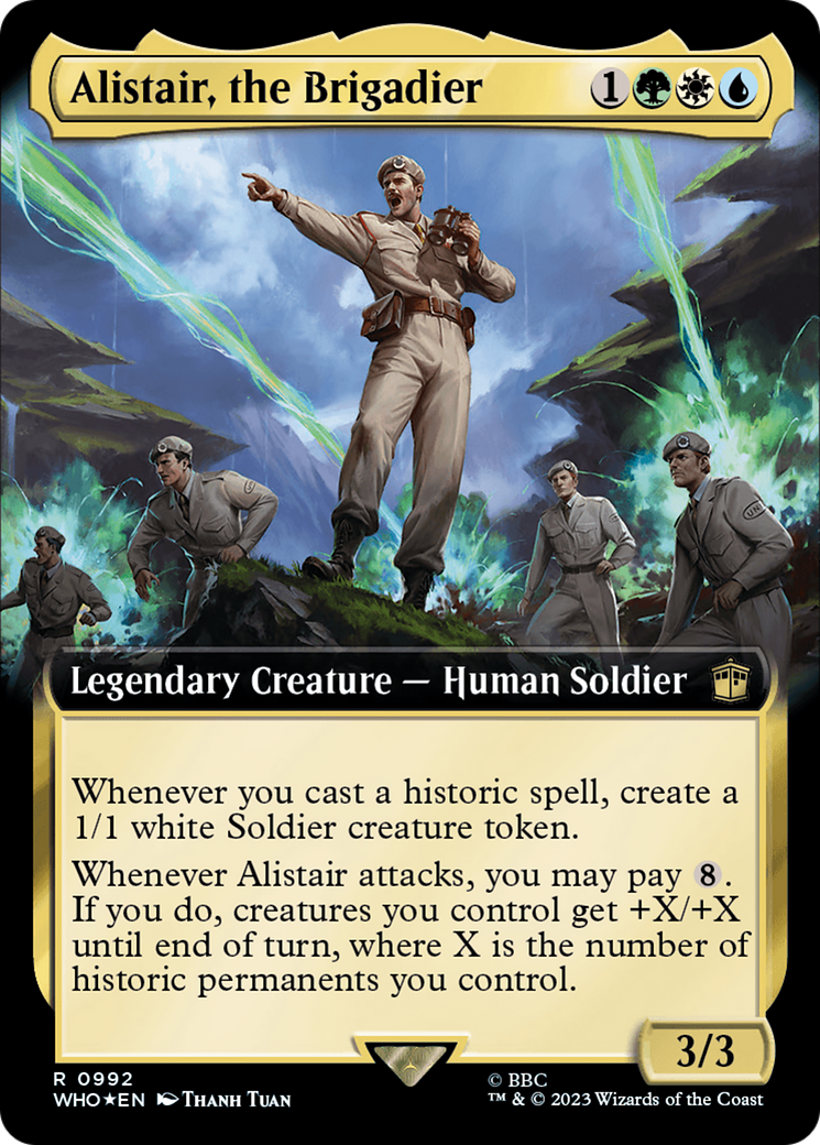 Alistair, the Brigadier (WHO-992) - Doctor Who: (Extended Art) Foil