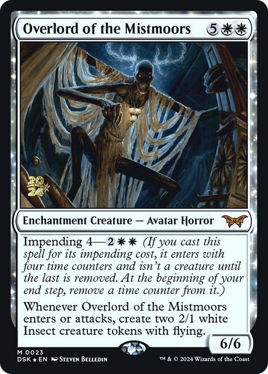 Overlord of the Mistmoors (PRE-23S) - Duskmourn: House of Horror Promos: (enchantment) Foil
