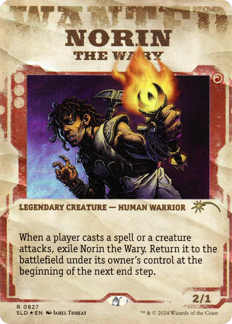 Norin the Wary // Norin the Wary (SLD-827) - Secret Lair Drop (Borderless) Foil