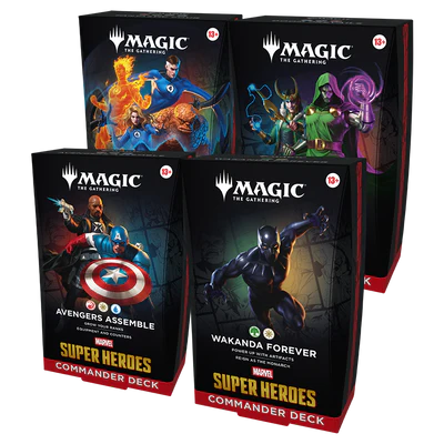 MTG MARVEL SUPER HEROES COMMANDER DECK - SET OF 4 DECKS - PRE-ORDER