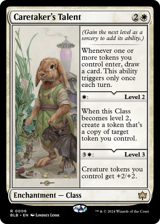 Caretaker's Talent (PPBLB-06P) - Bloomburrow Promos Foil
