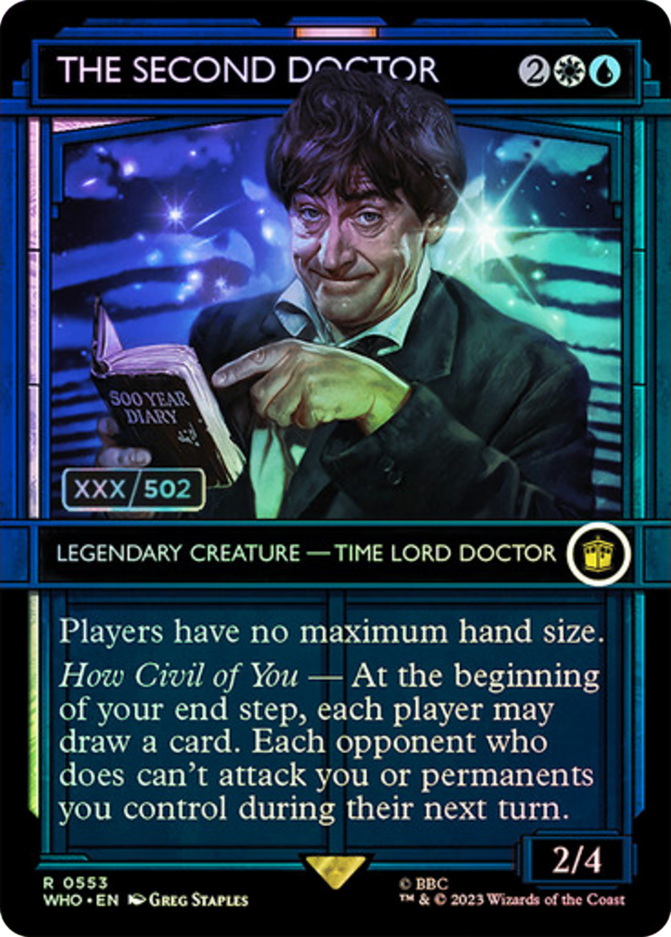 The Second Doctor (WHO-553Z) - Doctor Who: (Showcase) (Borderless) Foil