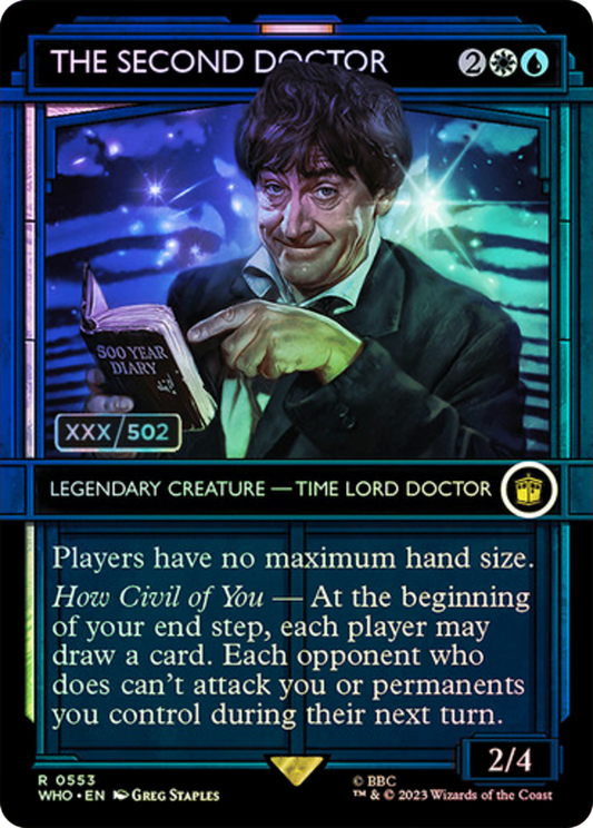 The Second Doctor (WHO-553Z) - Doctor Who: (Showcase) (Borderless) Foil