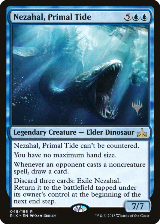 Nezahal, Primal Tide (PPM20-45P) - Rivals of Ixalan Promos Foil