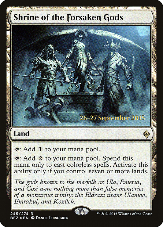 Shrine of the Forsaken Gods (PRE-245S) - Battle for Zendikar Promos Foil