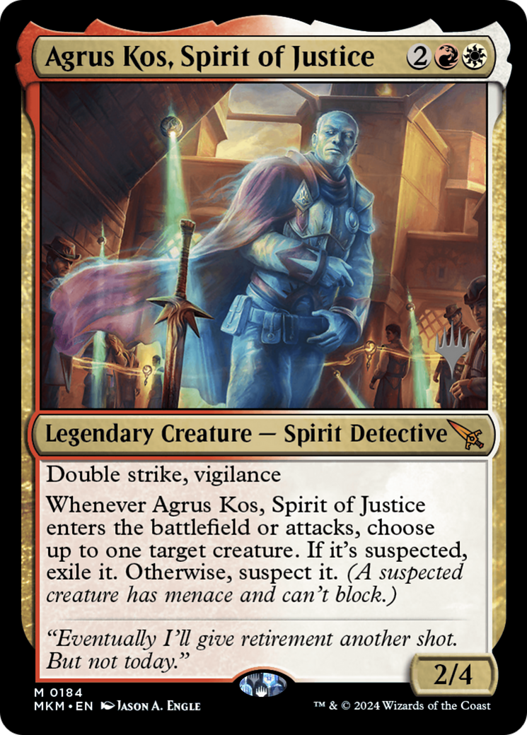 Agrus Kos, Spirit of Justice (PPMKM-184P) - Murders at Karlov Manor Promos Foil
