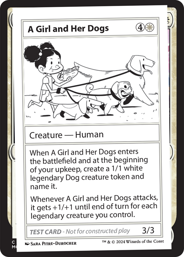 A Girl and Her Dogs (MB2PC-279) - Mystery Booster 2