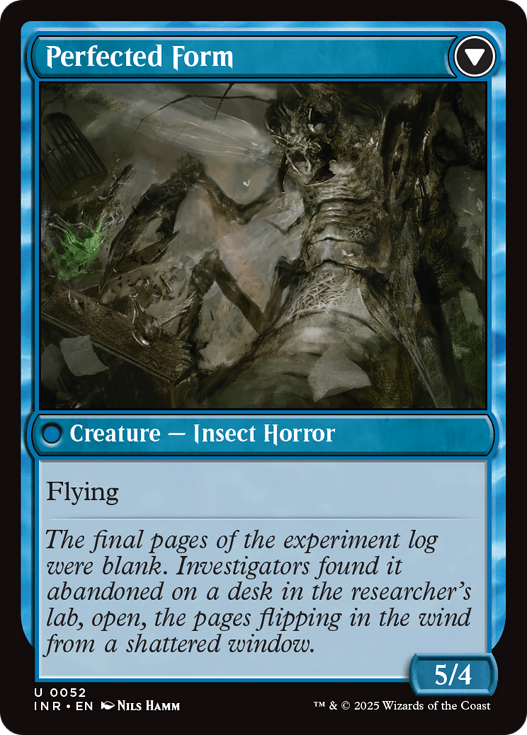Aberrant Researcher // Perfected Form (INR-052) - Innistrad Remastered Foil