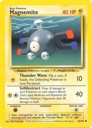 Magnemite 053/102  Base Set - Common