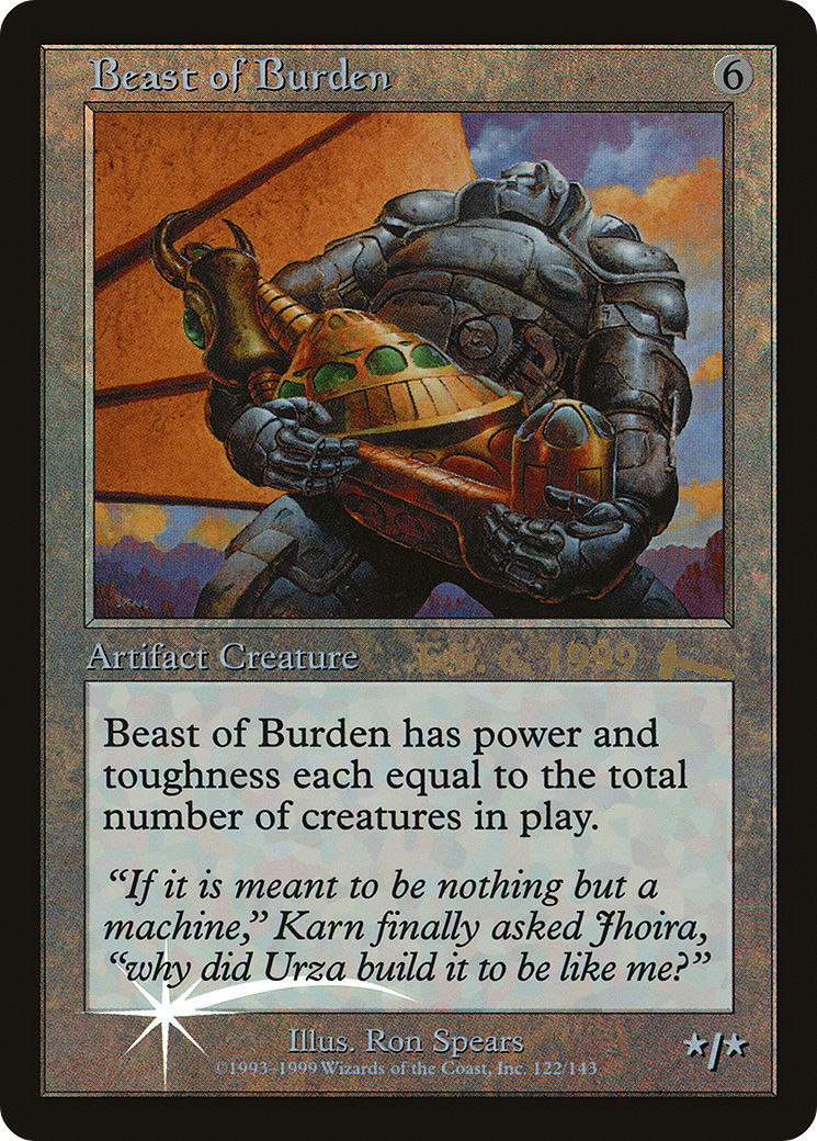 Beast of Burden (PRE-122) - Urza's Legacy Promos Foil