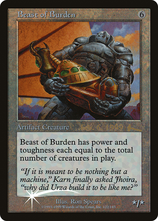 Beast of Burden (PRE-122) - Urza's Legacy Promos Foil