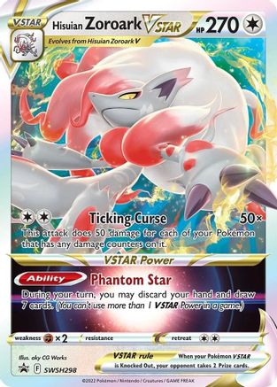 Hisuian Zoroark VSTAR SWSH298  - Holofoil SWSH Sword & Shield Promo Cards - Promo