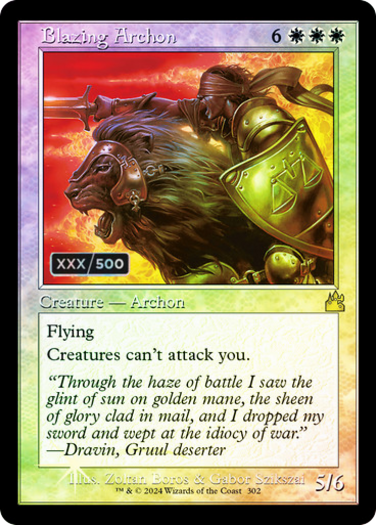 Blazing Archon (RVR-302Z) - Ravnica Remastered Foil