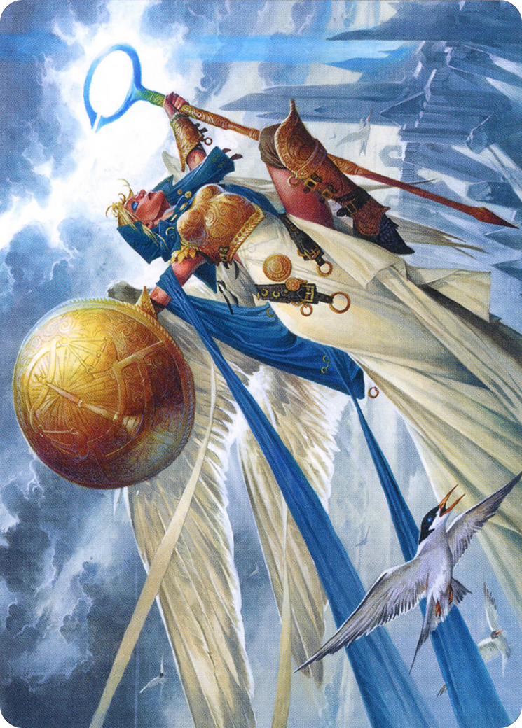 Linvala, Shield of Sea Gate // Linvala, Shield of Sea Gate (AZNR-077) - Zendikar Rising Art Series (Borderless) Foil