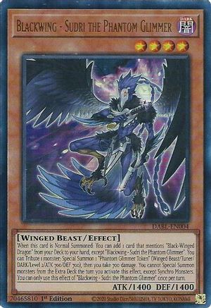 Blackwing - Sudri the Phantom Glimmer (DABL-EN004) - Darkwing Blast 1st Edition