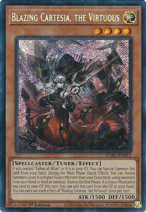 Blazing Cartesia, the Virtuous (DABL-EN011) - Darkwing Blast 1st Edition