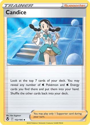 Candice 152/195  - Reverse Holofoil SWSH12 Silver Tempest - Uncommon