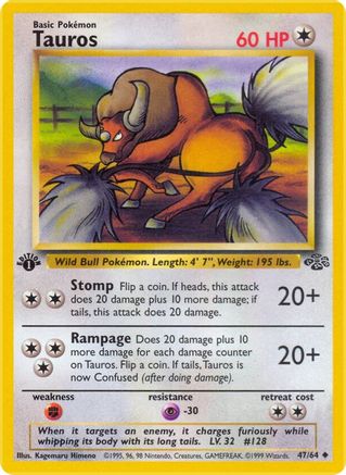 Tauros 047/64  - Unlimited Jungle - Uncommon