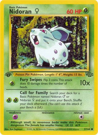 Nidoran F 057/64  - Unlimited Jungle - Common
