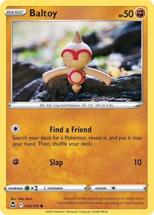 Baltoy 093/195  SWSH12 Silver Tempest - Common