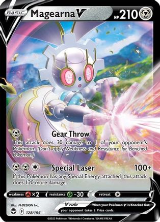 Magearna V 128/195  - Holofoil SWSH12 Silver Tempest - Ultra Rare