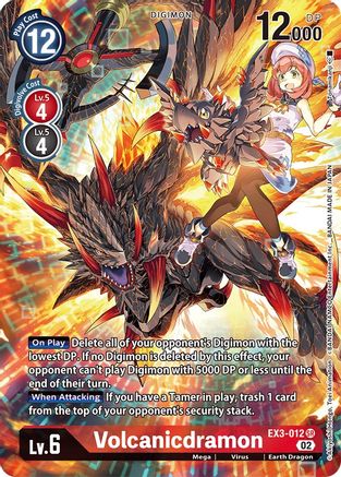 Volcanicdramon (Alternate Art) (EX3-012) - Draconic Roar Foil