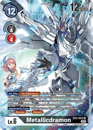 Metallicdramon (Alternate Art) (EX3-053) - Draconic Roar Foil