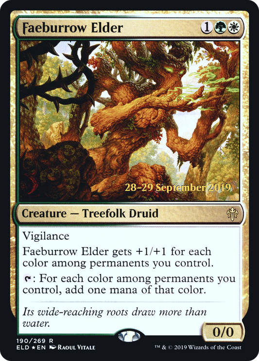 Faeburrow Elder (PRE-190) - Throne of Eldraine Promos Foil