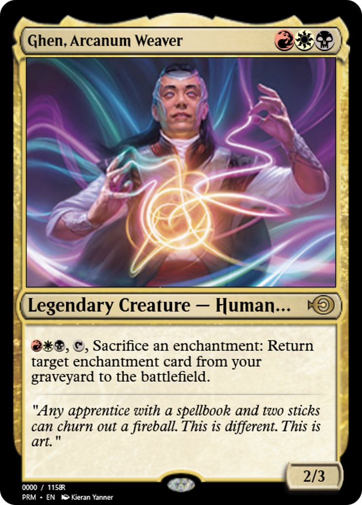 Ghen, Arcanum Weaver (PRM-86340) - Magic Online Promos