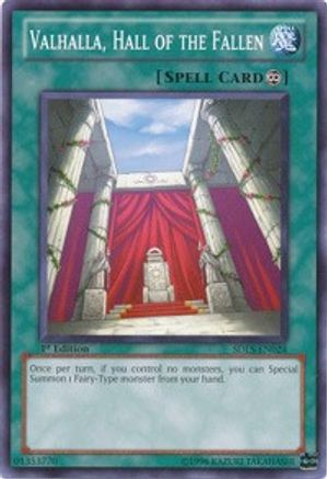 Valhalla, Hall of the Fallen (SDLS-EN024) - Structure Deck: Lost Sanctuary 1st Edition