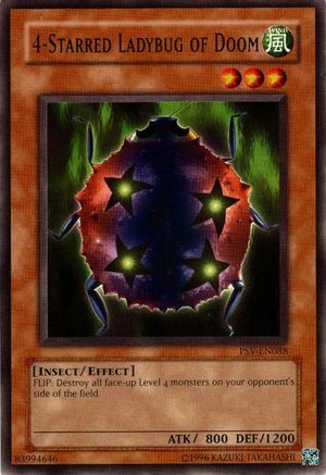 4-Starred Ladybug of Doom (PSV-EN088) - Pharaoh's Servant (Worldwide English) Unlimited