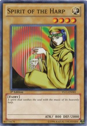 Spirit of the Harp (YS11-EN001) - Starter Deck: Dawn of the Xyz 1st Edition