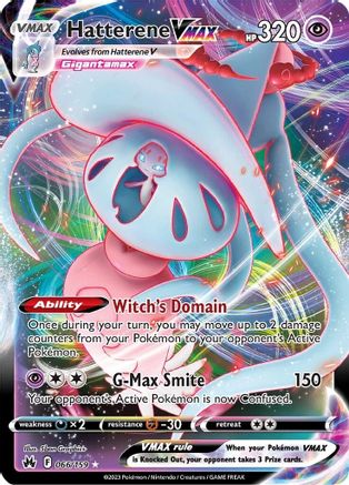 Hatterene VMAX 066/159  - Holofoil Crown Zenith - Ultra Rare