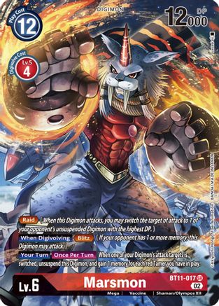 Marsmon (Alternate Art) (BT11-017) - Dimensional Phase Foil