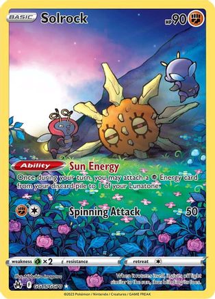 Solrock GG15/GG70  - Holofoil Crown Zenith Galarian Gallery - Ultra Rare