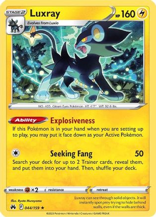 Luxray (44) 044/159  Crown Zenith - Rare