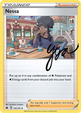 Nessa 136/159  - Holofoil Crown Zenith - Holo Rare