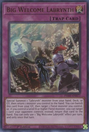 Big Welcome Labrynth (PHHY-EN077) - Photon Hypernova 1st Edition