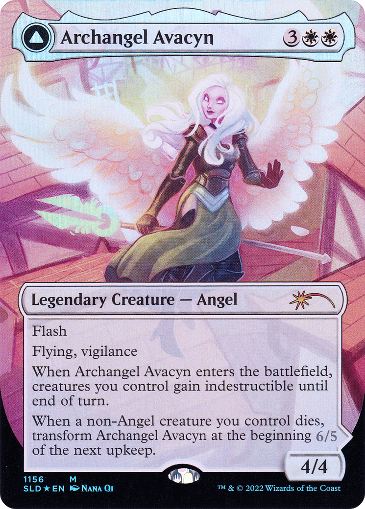 Archangel Avacyn // Avacyn, the Purifier (SLD-1156) - Secret Lair Drop (Borderless) Foil