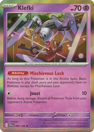 Klefki 096/198  - Holofoil SV01 Scarlet & Violet Base Set - Rare