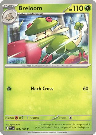 Breloom 004/198  SV01 Scarlet & Violet Base Set - Uncommon