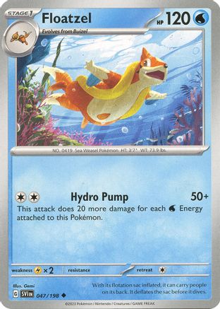 Floatzel 047/198  SV01 Scarlet & Violet Base Set - Uncommon