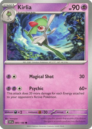 Kirlia 085/198  - Reverse Holofoil SV01 Scarlet & Violet Base Set - Common