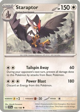 Staraptor 150/198  - Reverse Holofoil SV01 Scarlet & Violet Base Set - Uncommon