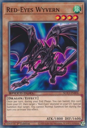 Red-Eyes Wyvern (SGX3-ENB06) - Speed Duel GX: Duelists of Shadows 1st Edition