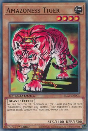 Amazoness Tiger (SGX3-END03) - Speed Duel GX: Duelists of Shadows 1st Edition