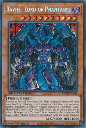 Raviel, Lord of Phantasms (SGX3-ENG03) - Speed Duel GX: Duelists of Shadows 1st Edition